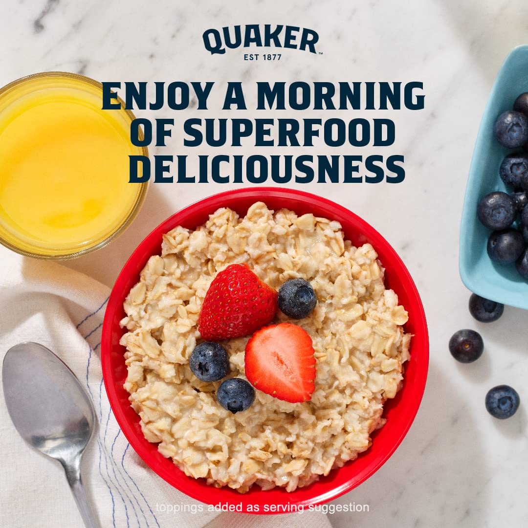 Quaker Immunity Instant Oatmeal – Bedtime Snack for Adults Focused on Immune Health, Whole Grain Vitamin C D & Zinc Pouches