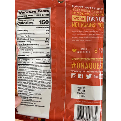Quest Nutrition Chili Lime Protein Tortilla Chips – Portable High Protein Snack for Camping and Hiking