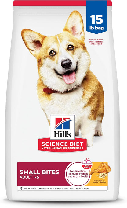 small-bite kibble size designed for small breed dogs