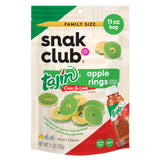 Snak Club Tajin Apple Rings Gummy Candy – Lunchbox Stuffer for School and Car Cup Holders, Sweet-Spicy Apple Rings, 11 oz Resealable