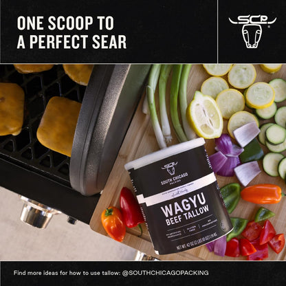 South Chicago Packing 100% Pure Wagyu Beef Tallow – Premium Cooking Fat for the Steakhouse-Style Kitchen