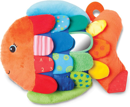 squeaker tail that rewards squeezing and teaches cause-and-effect