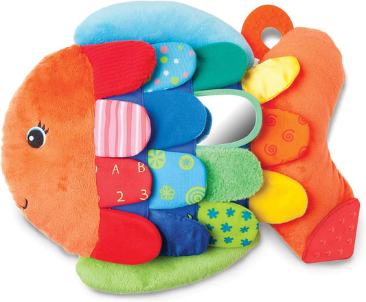 squeaker tail that rewards squeezing and teaches cause-and-effect