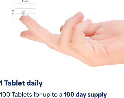 standard tablet dosage form for easy swallowing and daily adherence