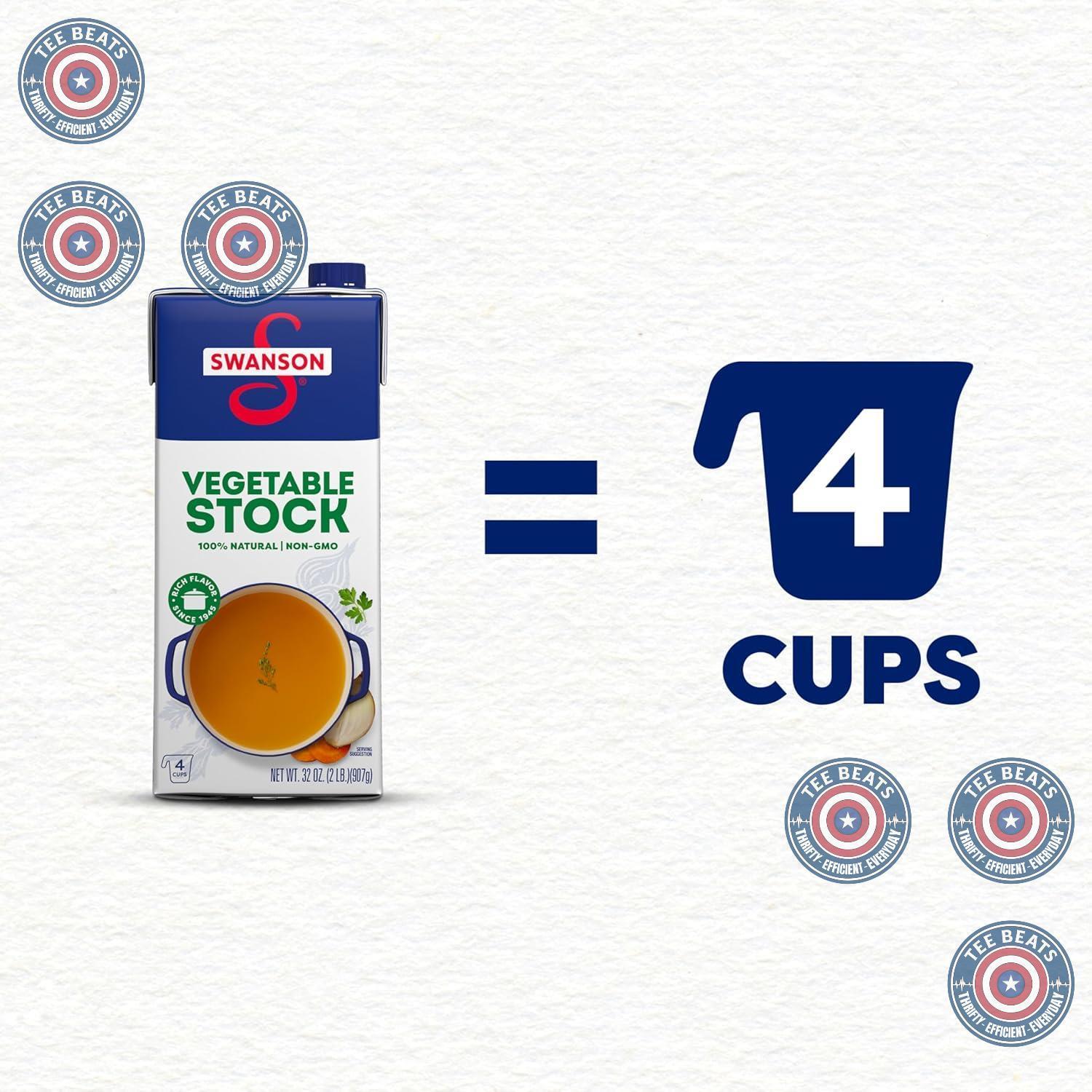 Swanson Vegetable Stock 32 oz – Thoughtful Housewarming Gift for Home Cooks and New Homeowners