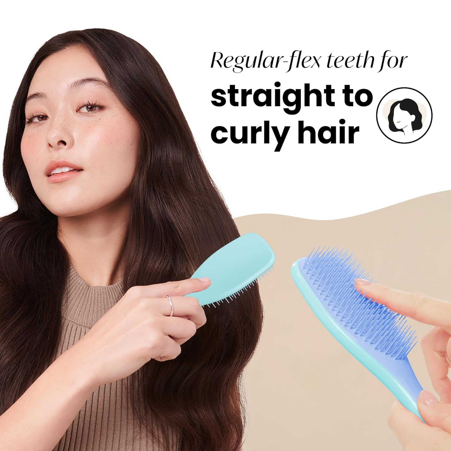 Tangle Teezer Ultimate Detangler Brush – Wind-Down Vanity Essential, Scalp-Friendly Detangling After Warm Showers