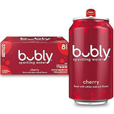 bubly Sparkling Water Blackberry – Recyclable Aluminum Cans for Open Air Dining and Weekend Adventures, Pack of 8 12 fl oz