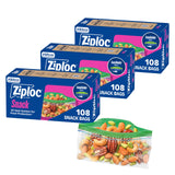 Ziploc Snack Bags – Leak-Resistant Resealable Bags to Keep Lunchboxes Clean and Dry