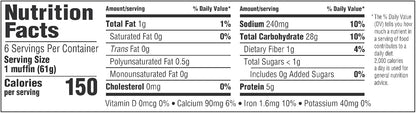 Thomas' Original English Muffins, 6 ct, 13 oz – Hostess Gift Bread for Holiday Breakfast Gatherings