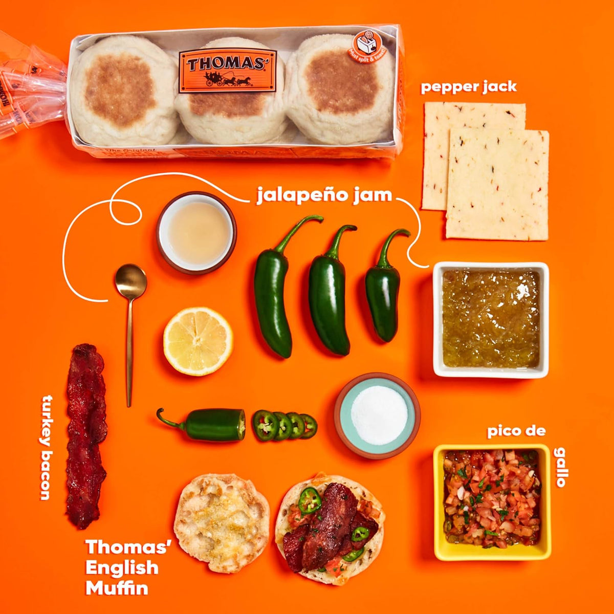 Thomas' Original English Muffins, 6 ct, 13 oz – Hostess Gift Bread for Holiday Breakfast Gatherings