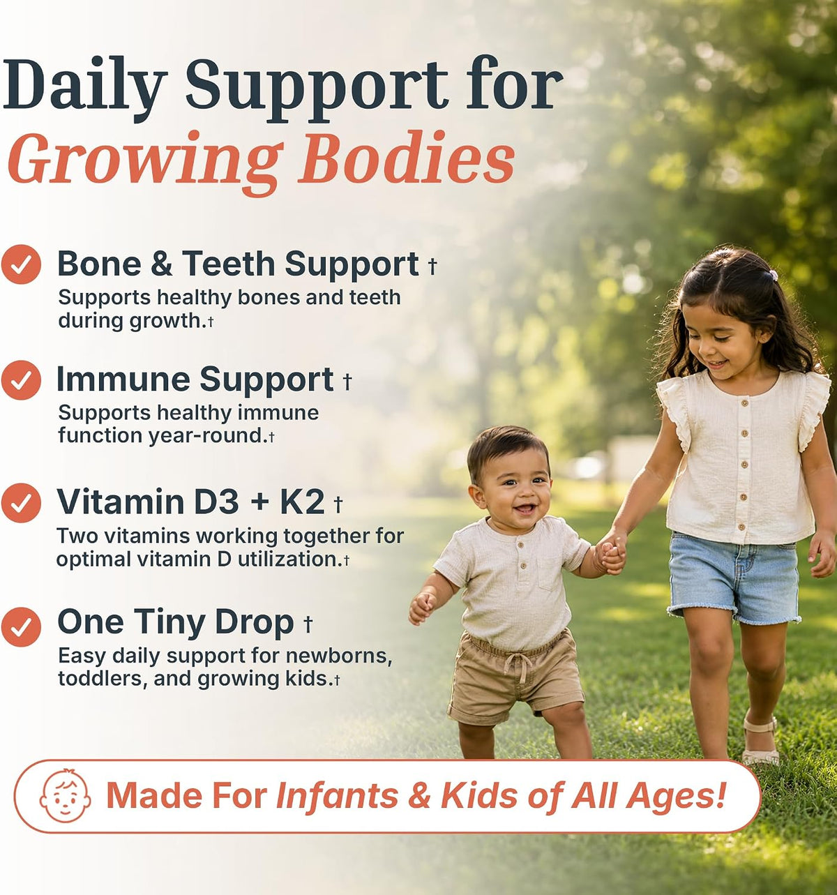 three-ingredient formula: vitamin d3, vitamin k2, and organic mct carrier oil