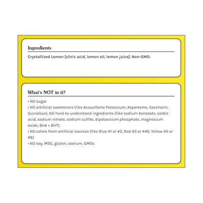 TRUE LEMON Water Enhancer – Calorie-Free Lemon Flavor for Mindful Nutrition and Hydration Rituals, 500 Count