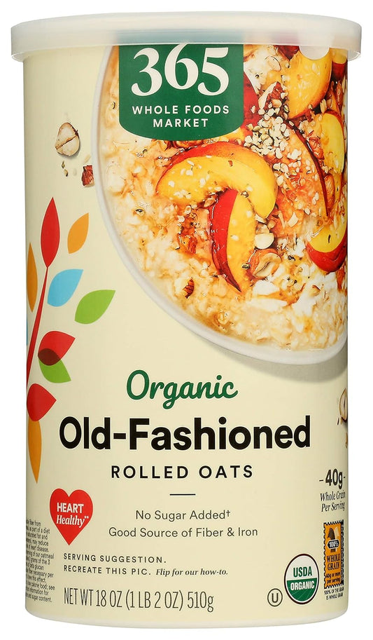 usda organic certified rolled oats with single-ingredient formulation