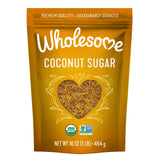 Wholesome Sweeteners Organic Coconut Sugar Resealable Bag – Long-Lasting Sweetener for Busy Family Pantries