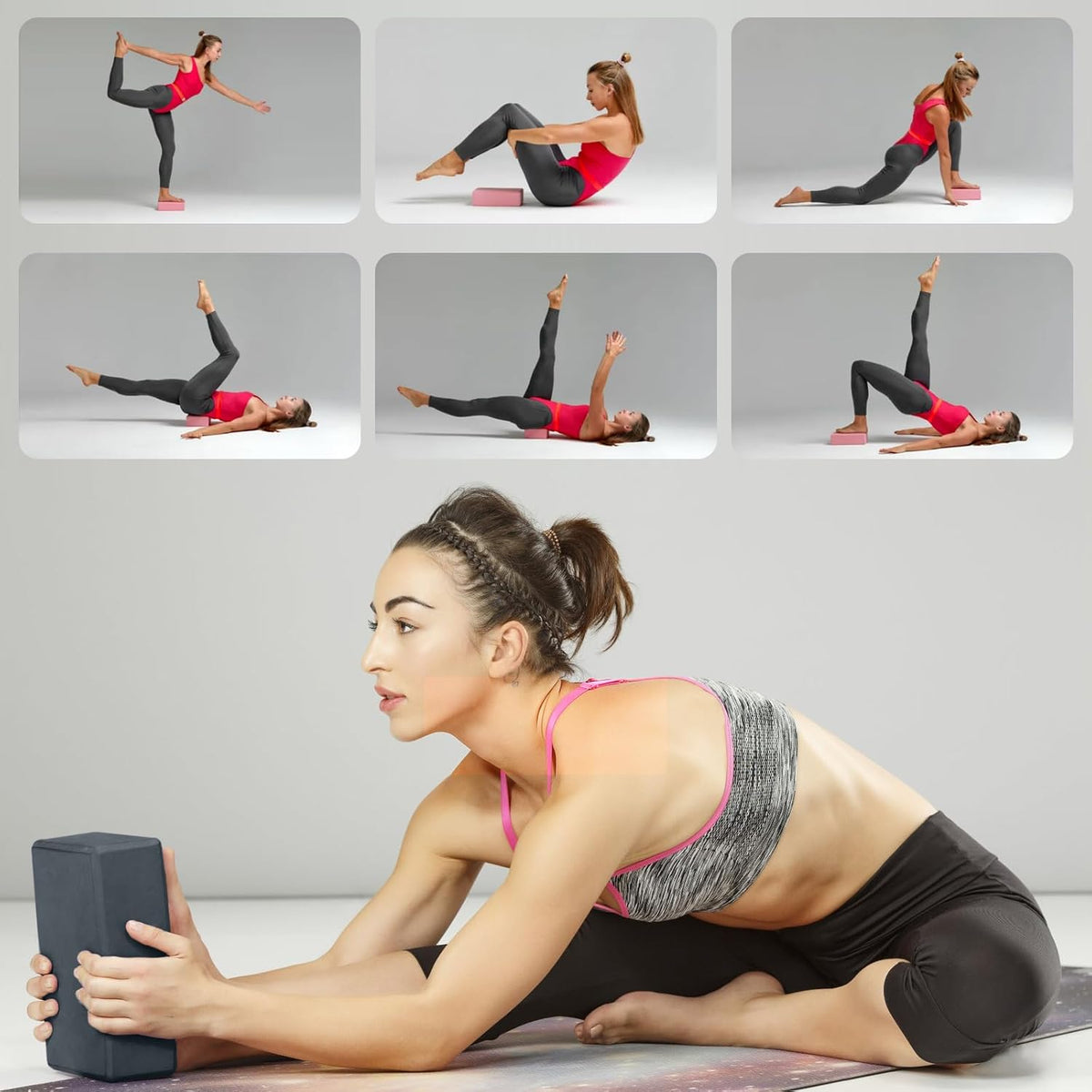 Yoga Blocks 2 Pack – Home Meditation Corner Support for Mindful Practice