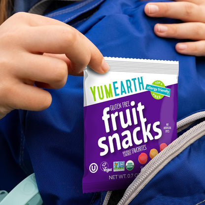 YumEarth Vegan Gummy Snacks – Travel Tote and Road Trip Companion for Clean Eating On the Go