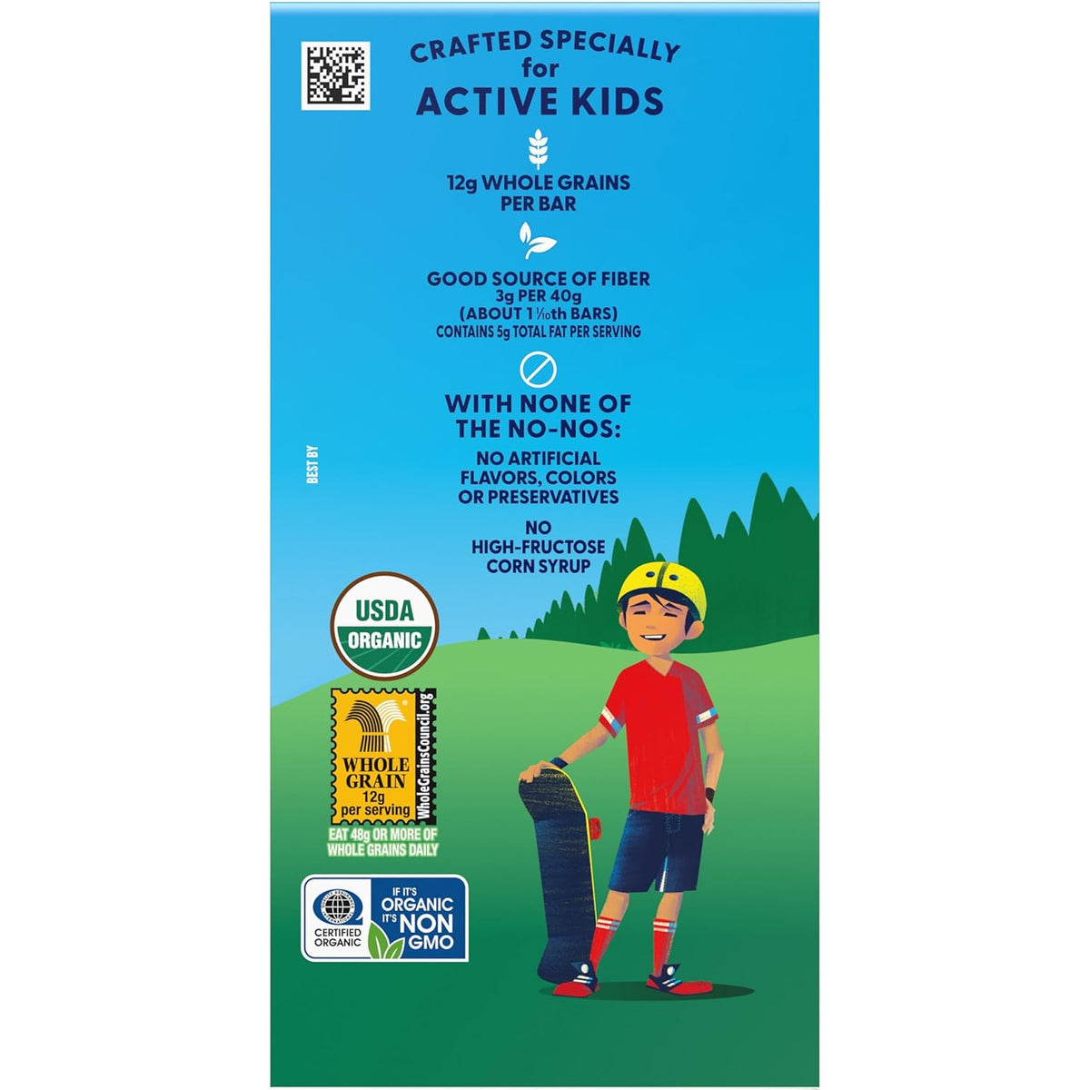 Zbar Soft-Baked Oatmeal Cookie Bars – Wholesome Whole Grain Snack for Mindful Parents, Non-GMO 24 Count