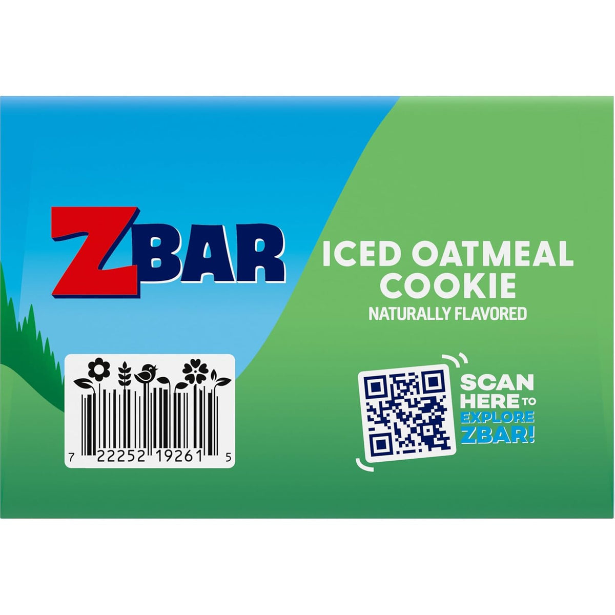 Zbar Soft-Baked Oatmeal Cookie Bars – Wholesome Whole Grain Snack for Mindful Parents, Non-GMO 24 Count