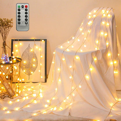 ZIMINGU Ball String Lights – Portable USB Powered Fairy Lights for Camping Tent and Outdoor Dining Setup, 40 LED Waterproof Globes