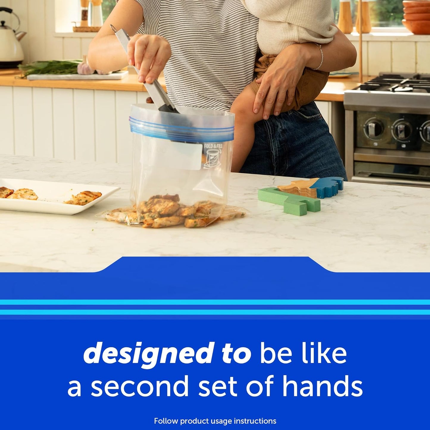 Ziploc Gallon Food Storage Bags – Intentional Freezer Organization with Fewer Containers