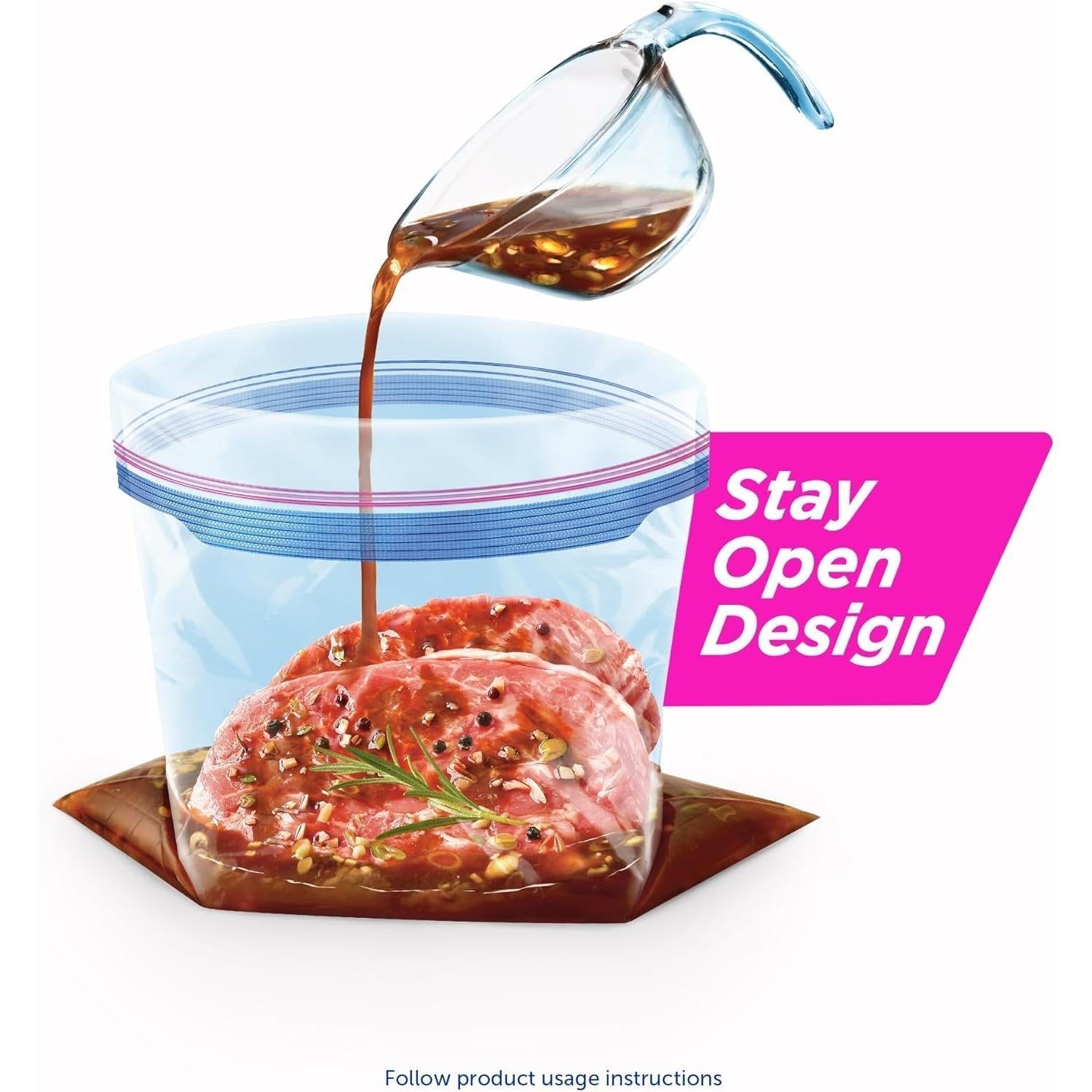Ziploc Gallon Food Storage Bags – Intentional Freezer Organization with Fewer Containers